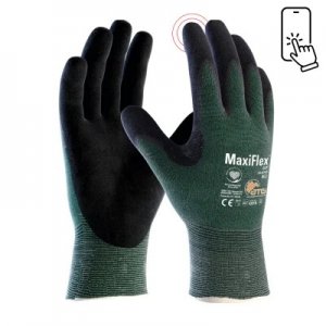 ATG MAXIFLEX 34-8743 CUT 3 SAFETY GLOVE CUT LEVEL B, KNIT WRIST PALM COATED