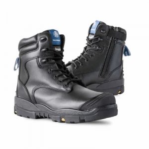 BATA LONGREACH HIGH CUT BLACK ZIP ULTRA BOOT SRC (804-66029)