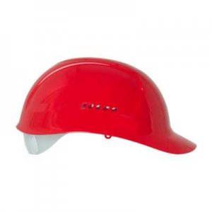 BULLARD BUMP CAP VENTED RED, WITH POLY BROWPAD