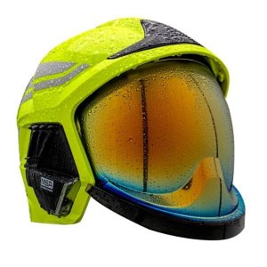 MSA GALLET F1XF FIREFIGHTER FIRE & RESCUE HELMET WITH THERMAL PROTECTION AND RATCHET ADJUSTMENT