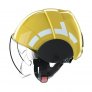 PAB FIRE COMPACT FIREMAN HELMET YELLOW COLOUR, EXTREME HEAT RESISTANT, MED APPROVED WITH ANTI-FOG VISOR AND GOGGLES