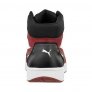PUMA SAFETY FRONTCOURT MID BLACK/WHITE/RED S3L ESD SAFETY SHOES WITH 300°C HEAT-RESISTANT OUTSOLE