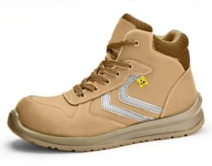 WORKSAFE® GRÜN-M S1PS ESD MID-CUT SAFETY SHOES - BROWN/KHAKI