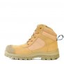 BATA ZIPPY NATURALS WHEAT ZIP SIDED LACE-UP BOOT SRA, (804-88841)