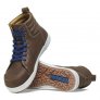 BIRKENSTOCK QS700 S3 WAXY LEATHER SAFETY SHOE WITH STEEL TOE CAP - BROWN