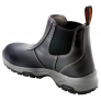NEUKING NK76 MID CUT BLACK LEATHER SLIP-ON SHOES (10PRS/CTN)