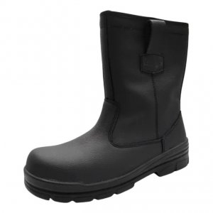 WORKGARD ALPHA II-H HIGH CUT, BLACK COW SPLIT LEATHER, S3