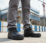 WORKGARD ALPHA II-M MID CUT, BLACK COW SPLIT LEATHER, S3