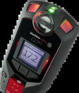 BLACKLINE DEVICE W/ G7C CELLULAR & G7 SINGLE-GAS CARTRIDGE, O2, EUROPE