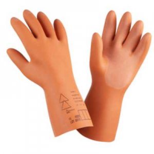 HONEYWELL ELECTROSOFT CLASS 1 7500V ORANGE ELECTRICIAN GLOVES WITH MECHANICAL RESISTANCE