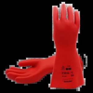RAYCHEM ELECTRICAL INSULATING RUBBER GLOVES CLASS 4, SIZE 9 STRAIGHT CUFF