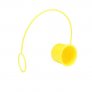 BRADLEY EYEWASH DUST CAPS ONLY, SOLD INDIVIDUALLY (NEED TWO PER EYEWASH), YELLOW PLASTIC TETHER, 1