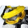 UVEX ULTRAVISION CLEAR LENS GAS-TIGHT YELLOW 9301-613 WIDE-VISION SAFETY GOGGLES WITH UV400 PROTECTION