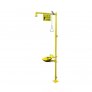 BRADLEY HALO COMBINATION SAFETY SHOWERS AND EYE/FACE WASH; PLASTIC SHOWERHEAD & BOWL