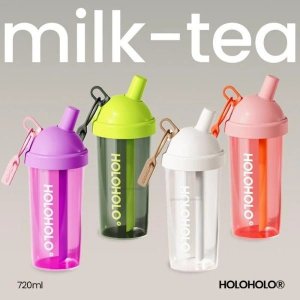 HOLOHOLO MILK TEA CUP TRITAN 720ML, NC-02 – BPA-FREE, LEAK-PROOF & DURABLE