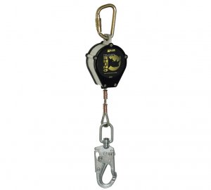 MILLER BLACK RHINO SRL S/S SWIVEL & REBAR LOCKING SNAP HOOK, LOCKING, SWIVEL SNAP HOOK W/LOAD INDICATOR