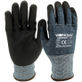WORKSAFE N550 NITRILE MICROFOAM PALM COATED SAFETY GLOVES, CUT LEVEL D, CUT 4