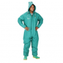 CHEMTEX LEVEL C COVERALL WITH HOOD, PVC-COATED SPLASH PROTECTION