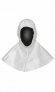 DUPONT TYVEK ISOCLEAN STERILE HOOD WITH BOUND SEAMS, FULL FACE BOUND OPENING & TIES, WHITE