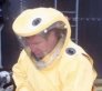 RESPIREX SIMH107/37 SIMPLAIR AIR SUPPLIED HOOD IN YELLOW C2 PVC WITH CEJN PLUG