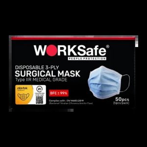 WORKSAFE WSR101 DISPOSABLE 3-PLY MEDICAL MASK WITH BFE ≥99%