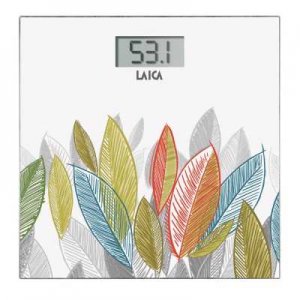 LAICA PS1076 ELECTRONIC PERSONAL SCALE ART DESIGN, WHITE (4PCS/CTN)