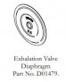 RESPIREX D01479 EXHALATION VALVE DIAPHRAGM FOR SUPPLIED-AIR RESPIRATORS