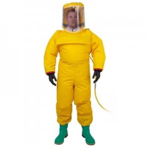 RESPIREX SIMPLAIR SUIT IN YELLOW C2 PVC (NO COUPLER), PRESSURE IS AT 5 BAR