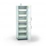 DUPERTHAL ACIDS LINE CABINET 032L, LEFT SIDE DOOR HANG (2 WING DOORS AND 6 X PULL OUT TRAYS).