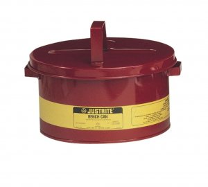 JUSTRITE 3 GAL BENCH CAN W/O BASKET