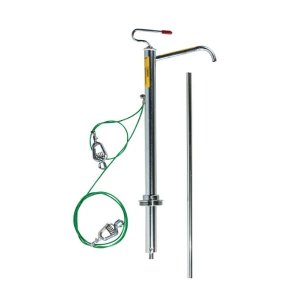 JUSTRITE ELECTRO ZINC PLATED STEEL PISTON DRUM PUMP FOR 30 AND 55 GALLON DRUMS, WITH FLASH ARRESTER