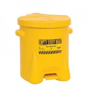 EAGLE 933FLY 6 GALLON HANDS-FREE SELF-CLOSING OILY WASTE CAN