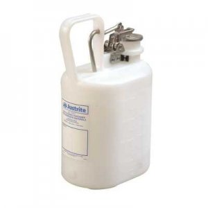 JUSTRITE CAN, ACID, OVAL POLY, 1GAL, WHITE