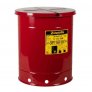 JUSTRITE 09510 53L OILY WASTE CAN WITH FIRE-RISK REDUCTION LID