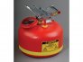 JUSTRITE 14265 2 GALLON HDPE LIQUID DISPOSAL SAFETY CAN WITH FILL GAUGE