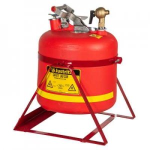 JUSTRITE 14535 19L POLYETHYLENE SAFETY CAN WITH SELF-CLOSING FAUCET