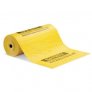 PIG MAT607 HIGH VISIBILITY ABSORBENT MAT ROLL WITH PRINTED SAFETY MESSAGE