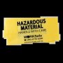WORKSAFE HAZARDOUS MATERIAL LDPE WARNING BAG WITH REPEATED SAFETY PRINT