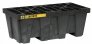JUSTRITE 2 DRUM ECOPOLY BLEND SPILL CONTROL PALLETS (RECYCLED CONTENT 100%), BLACK