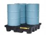 JUSTRITE 28635 4 DRUM SPILL CONTAINMENT PALLET WITH 276L SUMP CAPACITY