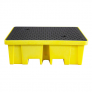 ROMOLD BUND PALLET, 4 X 205LTR DRUMS, 4WAY ENTRY, 250LTR BUND, YELLOW