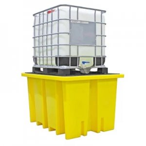 ROMOLD BUND PALLET SUITABLE FOR 1 X 1000LTR IBC, 1100LTR BUND, YELLOW (5PCS/PK)