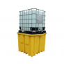 ROMOLD BUND PALLET WITH 4 WAY ENTRY FOR 1 X 1000LTR IBC, 1150LTR BUND, YELLOW