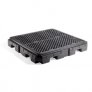 PIG PALLET SPILL H/D CONTAINMENT BLACK - WITHOUT DRAIN