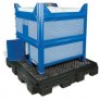 PIG PALLET SPILL H/D CONTAINMENT BLACK - WITHOUT DRAIN