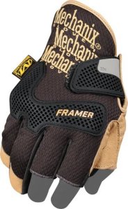 MECHANIX CG FRAMER SAFETY GLOVES WITH TPR KNUCKLE PROTECTION & FINGERLESS DESIGN