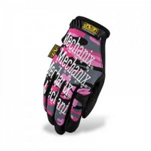 MECHANIX WOMENS ORIGINAL SAFETY GLOVES WITH TREKDRY BREATHABLE DESIGN PINK CAMO
