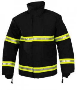 MSA ERGOTECH ACTION 2 NOMEX Y+TI TECH COAT, MED SHORT