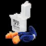 WORKSAFE TRI-FLANGE REUSABLE CORDED EARPLUGS, SNR 31DB HEARING PROTECTION