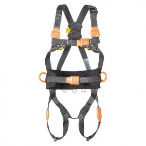 PROTEKT SAFETY HARNESS WITH FRONT AND DORSAL ANCHORAGE POINT. ARAMID-POLYESTER WEBBING